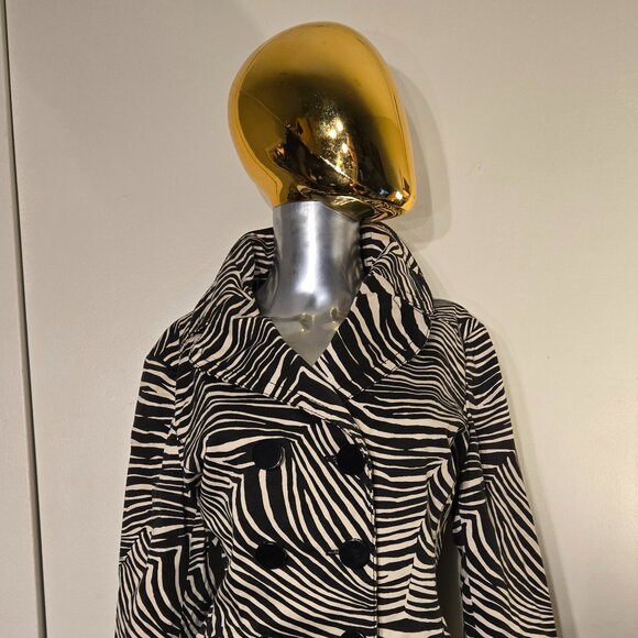 ✨ Fierce & Effortless – Zebra Print Ann Taylor Long Jacket ✨ Large - Picture 1 of 6